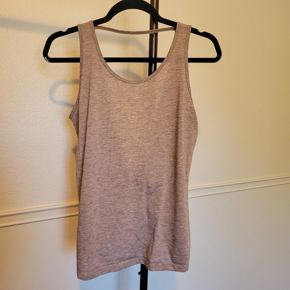 Icyzone Light Brown Twist Backless Athletic Work Out Tank Top Womens… - Picture 4 of 6